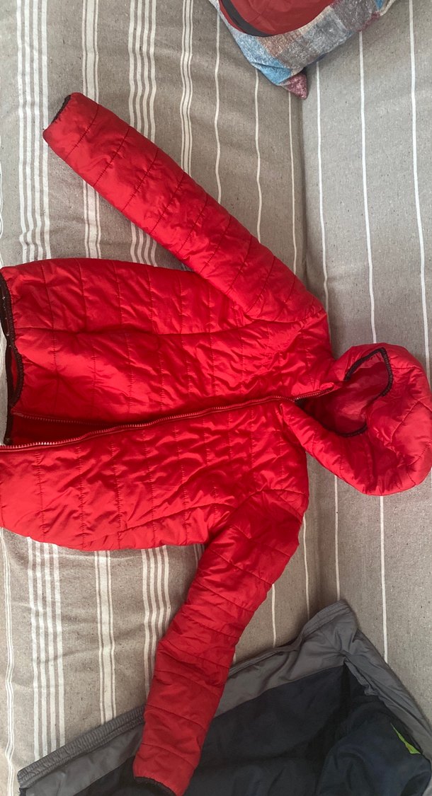 Parlak Kırmızı Fermuarlı Erkek Çocuk Mont - Görsel 2