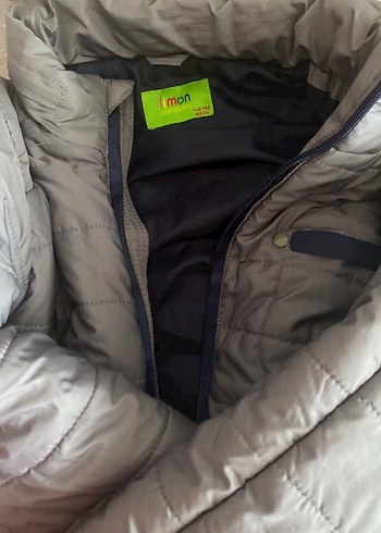 Gri Erkek Çocuk Fermuarlı Mont - Görsel 3