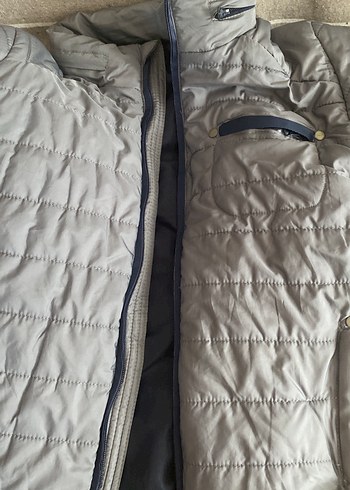 Gri Erkek Çocuk Fermuarlı Mont - Görsel 2