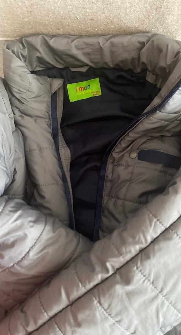 Gri Erkek Çocuk Fermuarlı Mont - Görsel 3