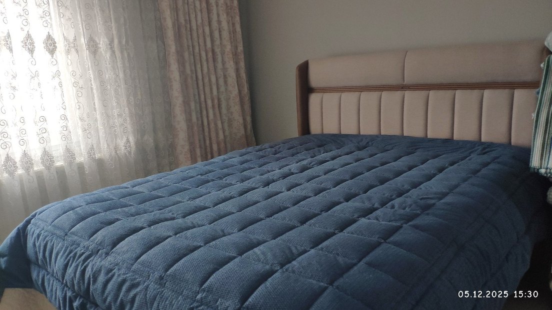 Mavi Düz Desenli uyku seti - Görsel 2