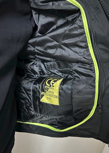 Siyah prosev Erkek motorcu mont ceket - Görsel 5