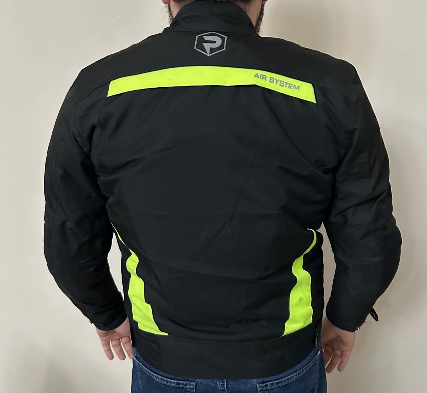 Siyah prosev Erkek motorcu mont ceket - Görsel 2