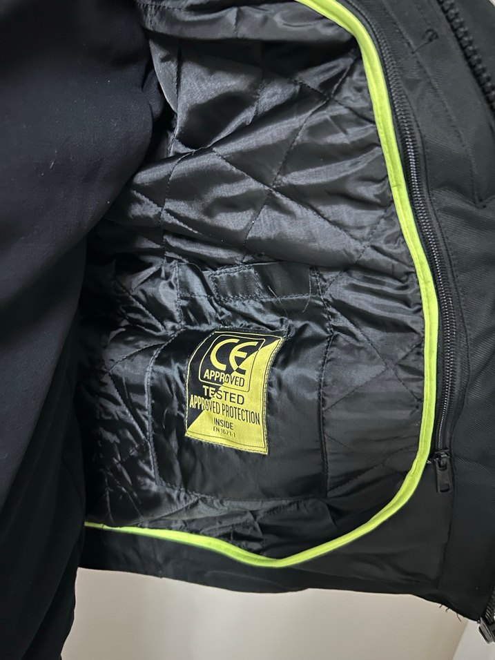 Siyah prosev Erkek motorcu mont ceket - Görsel 5