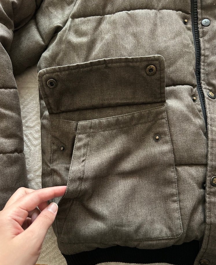 Haki Kapüşonlu Erkek Streetwear Mont - Görsel 4