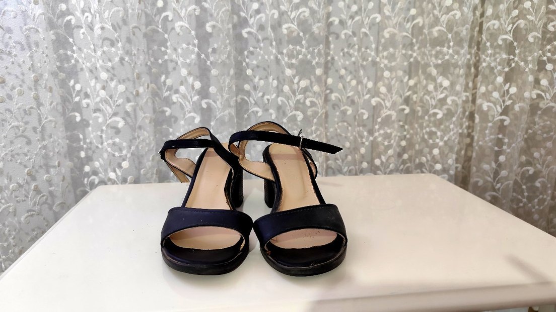 Klasik Siyah Tokalı Blok Topuklu Abiye Ayakkabı - Görsel 2