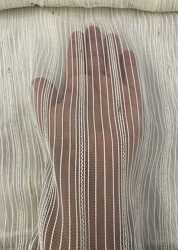 Damla Altın Tül Perde - Görsel 2