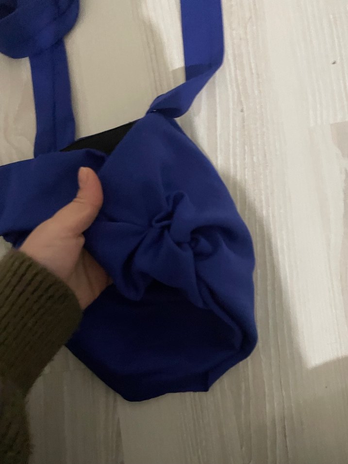 Mavi Straplez Kadın Crop Top - Görsel 2