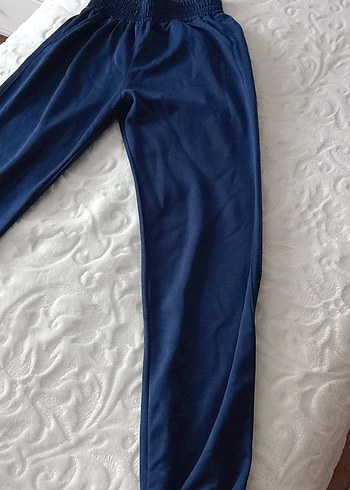 Lacivert Midi Kadın Kumaş Pantolon - Görsel 3