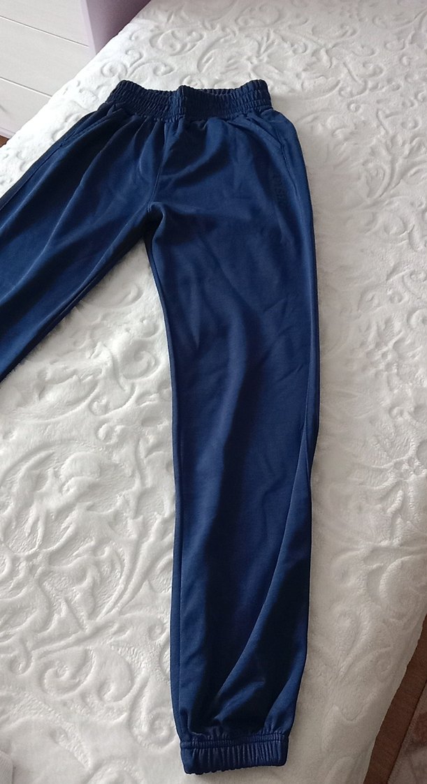 Lacivert Midi Kadın Kumaş Pantolon - Görsel 3