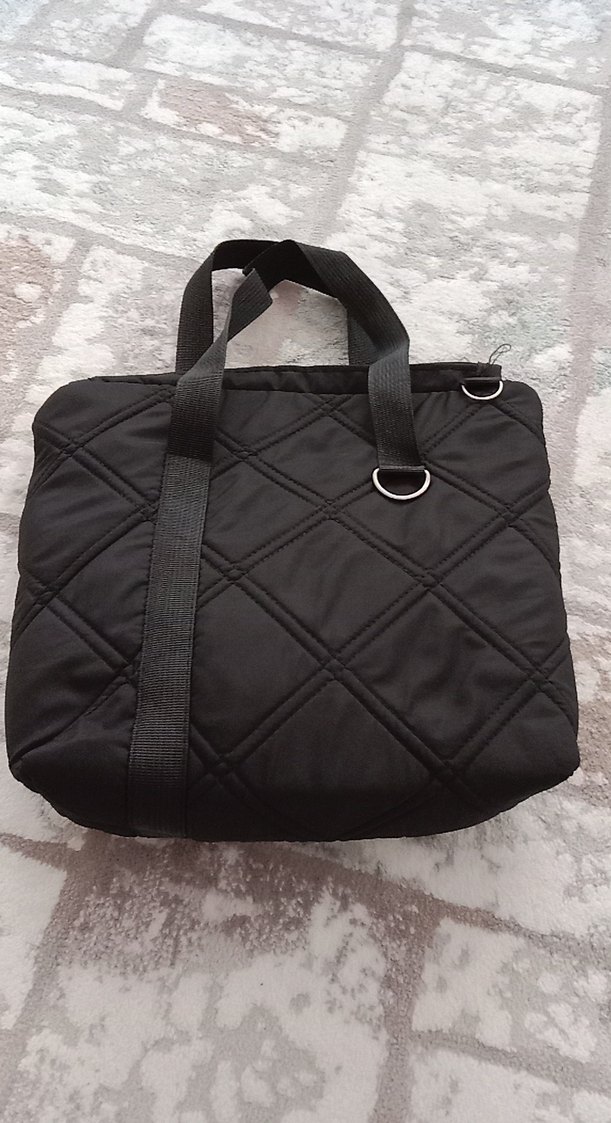 Fermuarlı Siyah Kadın El Çantası - Görsel 2