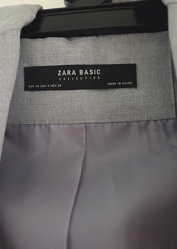 zara Gri Kadın Blazer Ceket - Görsel 2