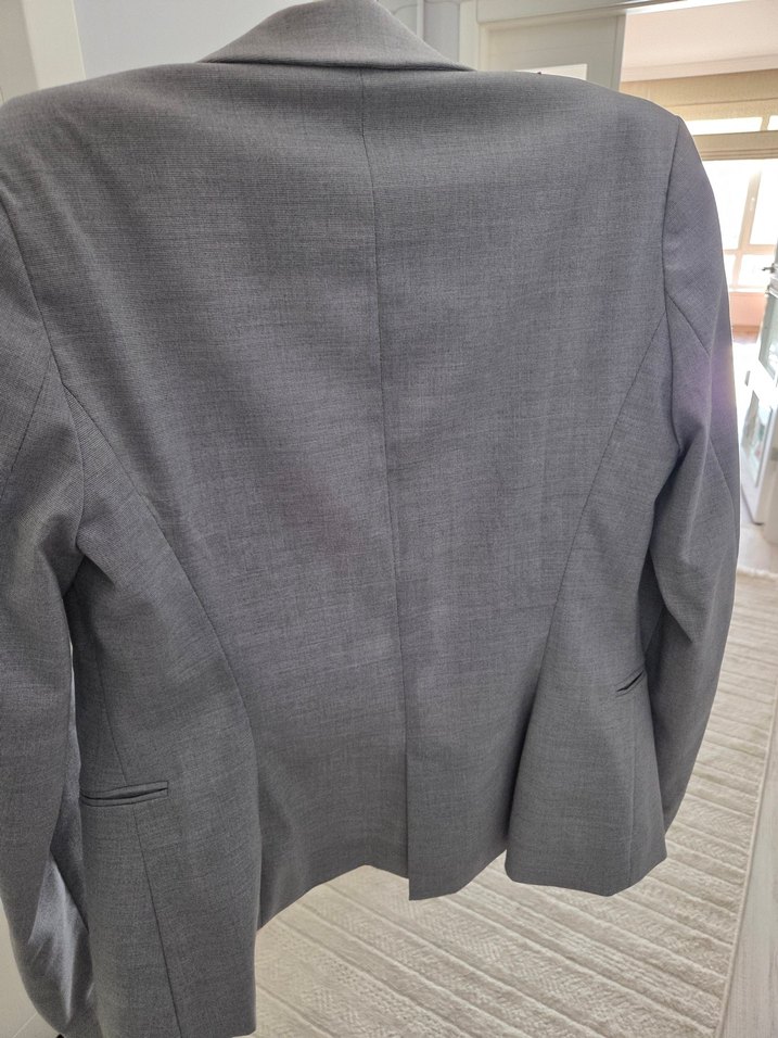 zara Gri Kadın Blazer Ceket - Görsel 3