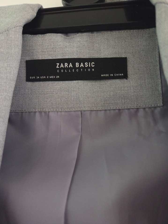 zara Gri Kadın Blazer Ceket - Görsel 2