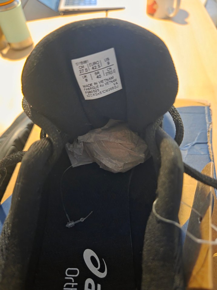 asics 42.5 siyah erkek koşu ayakkabısı - Görsel 4