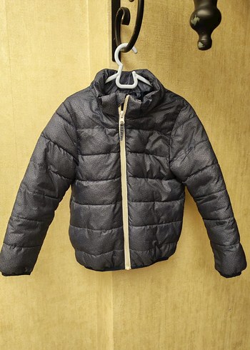 Mango Marka Erkek Çocuk Gri Fermuarlı Mont - Görsel 6