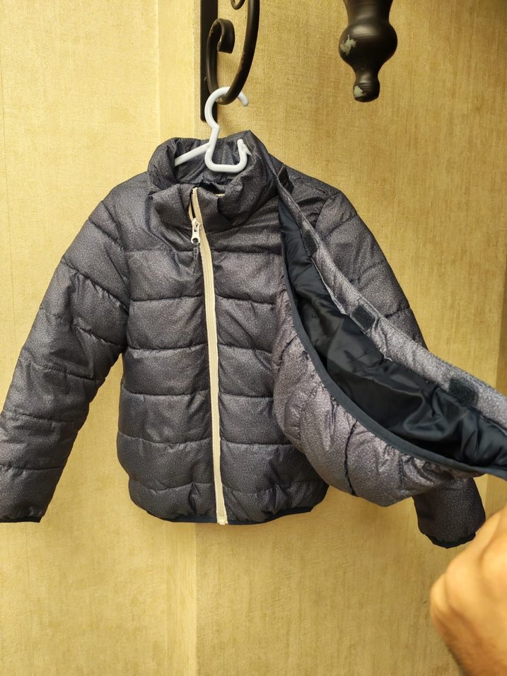 Mango Marka Erkek Çocuk Gri Fermuarlı Mont - Görsel 2