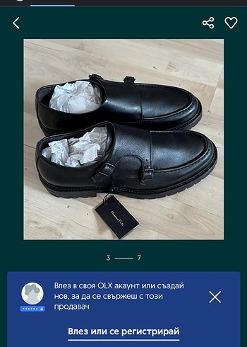 Massimo Dutti Siyah Deri Tokalı Klasik Erkek Ayakkabısı - Görsel 2