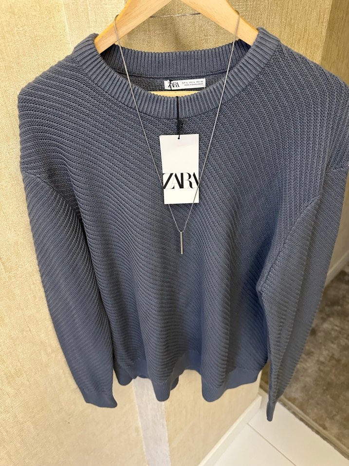 Sıfır etiketli orjinal Zara Kazak - Görsel 5