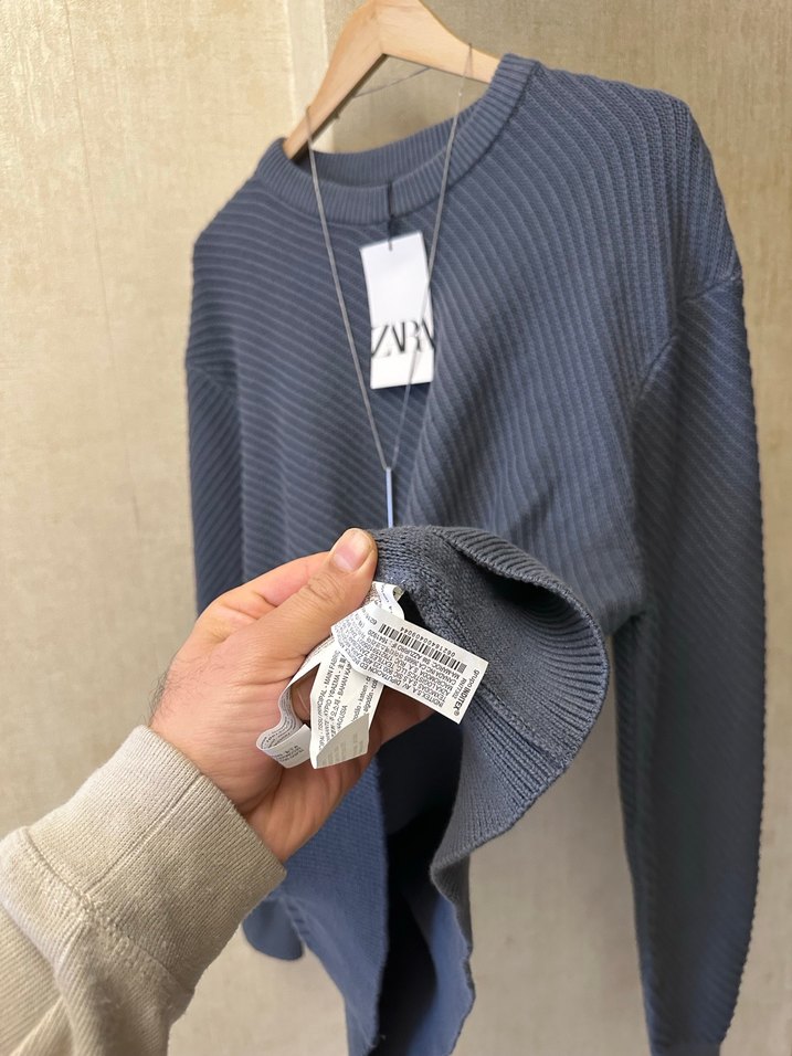 Sıfır etiketli orjinal Zara Kazak - Görsel 3