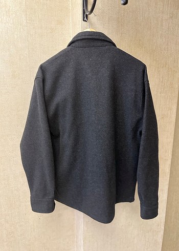 Gri Erkek Düğmeli Street Wear Polar Ceket - Görsel 4