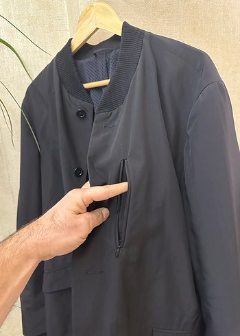 Orjinal GANT MARKA Düğmeli Lacivert Erkek Ceket - Görsel 5