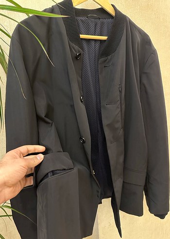 Orjinal GANT MARKA Düğmeli Lacivert Erkek Ceket - Görsel 8