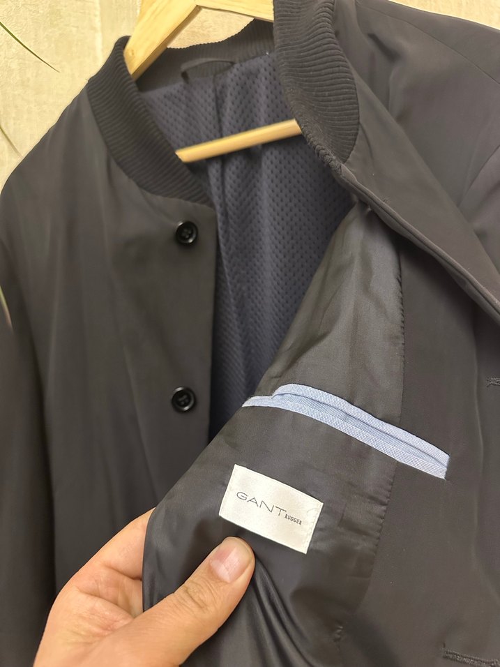 Orjinal GANT MARKA Düğmeli Lacivert Erkek Ceket - Görsel 2