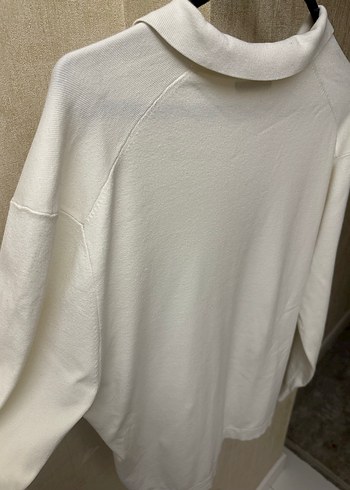 Zara Beyaz Düğmesiz  Erkek Sweatshirt - Görsel 3