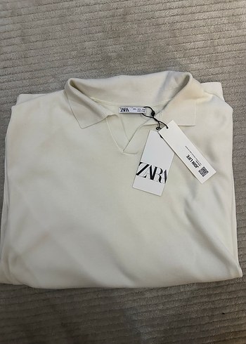Zara Beyaz Düğmesiz  Erkek Sweatshirt - Görsel 4