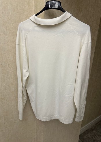 Zara Beyaz Düğmesiz  Erkek Sweatshirt - Görsel 5