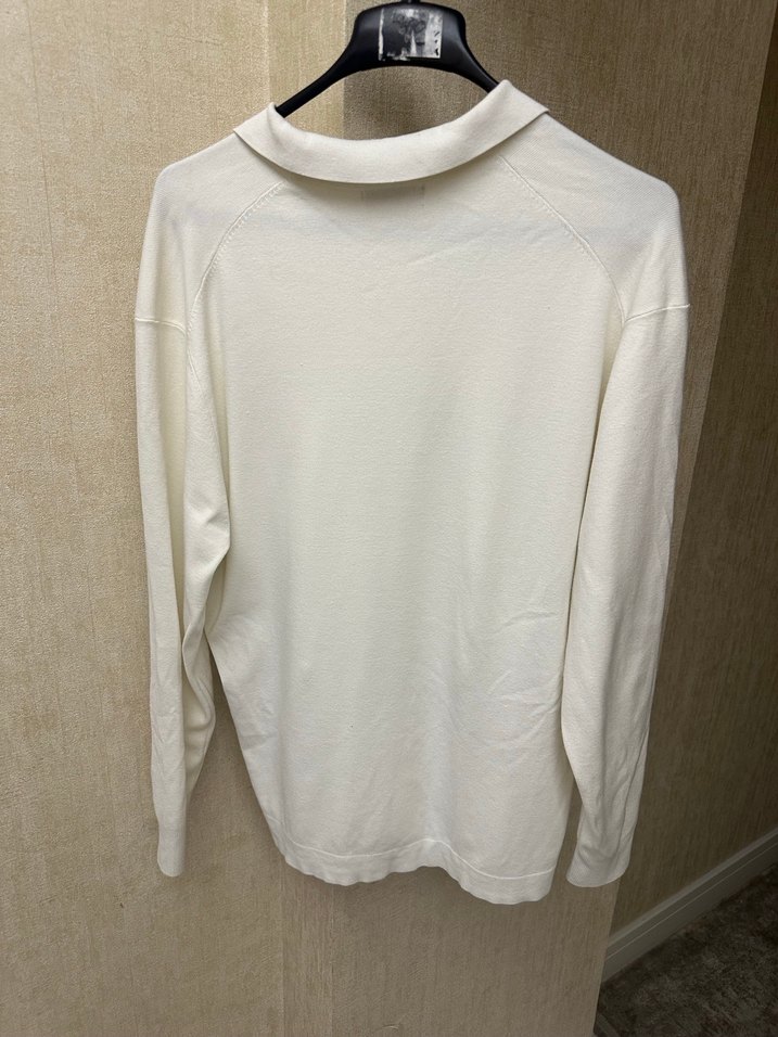 Zara Beyaz Düğmesiz  Erkek Sweatshirt - Görsel 5