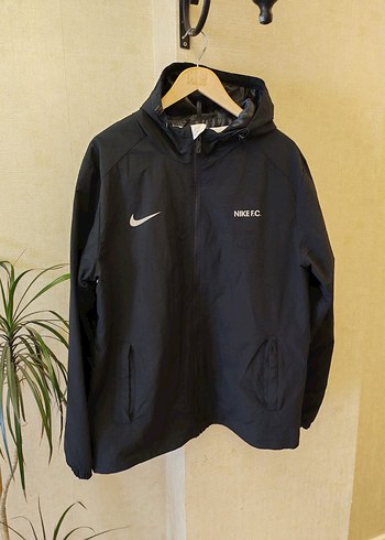 Nike Siyah Kapüşonlu Erkek Yağmurluk/Rüzgarlık - Görsel 8