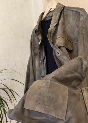 Orjinal Sıfır Ayarında Massimo Dutti Deri Ceket - Görsel 4