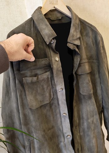 Orjinal Sıfır Ayarında Massimo Dutti Deri Ceket - Görsel 6