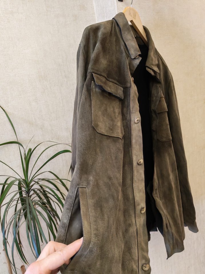 Orjinal Sıfır Ayarında Massimo Dutti Deri Ceket - Görsel 5