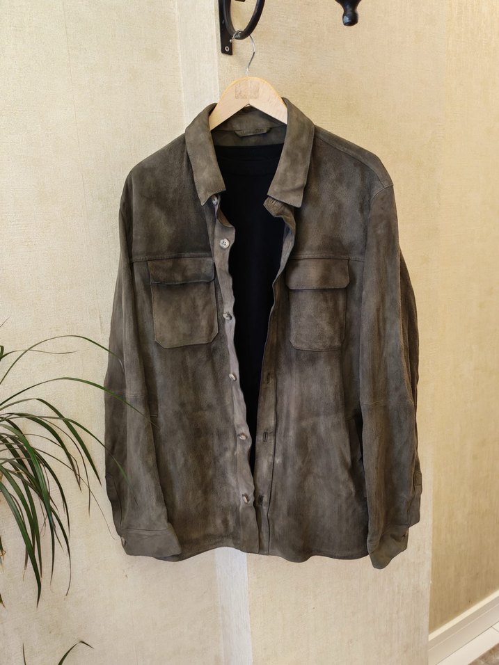 Orjinal Sıfır Ayarında Massimo Dutti Deri Ceket - Görsel 2