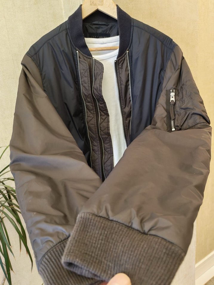 Orjinal All Saints Marka Bomber Ceket - Görsel 3