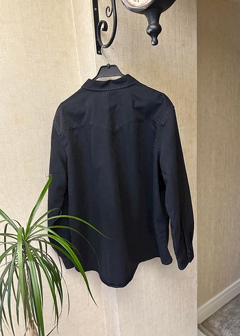 Levis Marka Siyah Denim Erkek Uzun Kollu Gömlek - Görsel 4