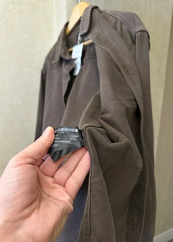 Zara Kahverengi Erkek Kalın Gömlek - Görsel 7