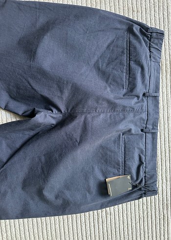 Massimo Dutti Erkek Lacivert Jogger Pantolon - Görsel 5