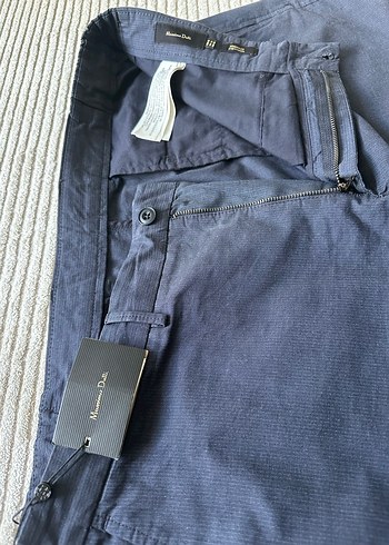 Massimo Dutti Erkek Lacivert Jogger Pantolon - Görsel 8