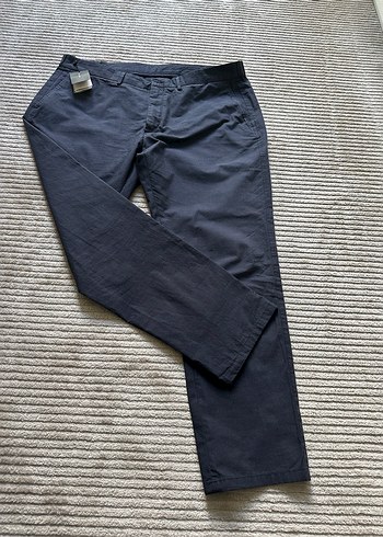 Massimo Dutti Erkek Lacivert Jogger Pantolon - Görsel 7