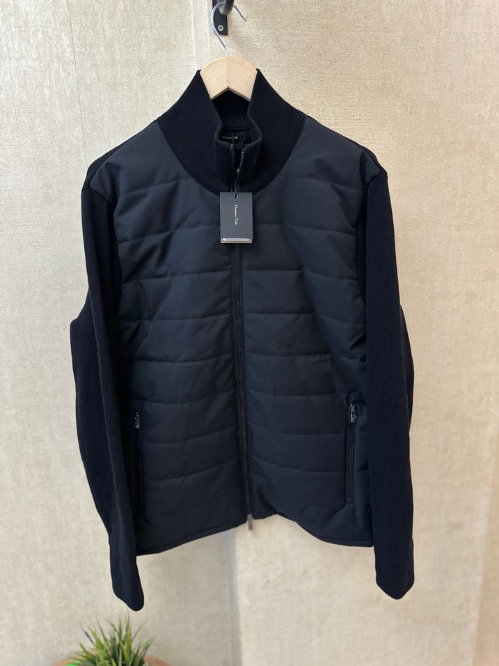 Massimo Dutti Siyah Fermuarlı Erkek Siyah Ceket - Görsel 2