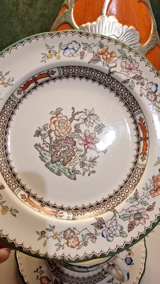 Spode Chinese Rose pasta tabağı - Görsel 2