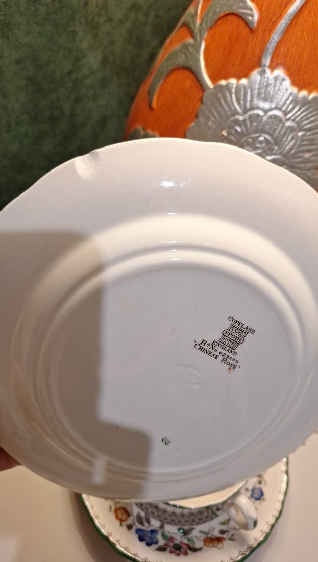 Spode Chinese Rose pasta tabağı - Görsel 3