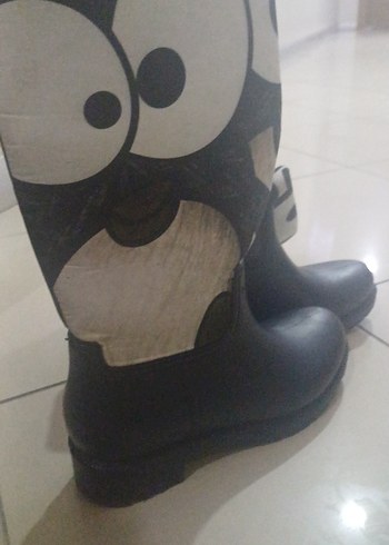 Kadın Siyah Dizüstü Stiletto Topuklu Bot - Görsel 2