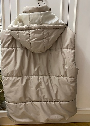 Gri Yüksek Yakalı Fermuarlı Kadın Yelek - Görsel 2