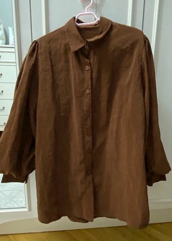 Kahverengi gömlek - Görsel 2