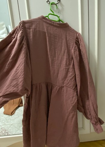 Düğmeli, Uzun Kollu Bohem Hamile Bluzu - Görsel 3